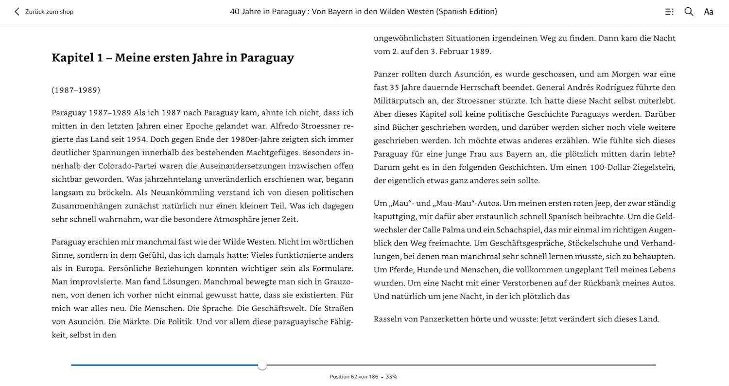 Brigitte Fuzellier, Ebook, auswandern nach Paraguay, Geschichte Brigitte Fuzellier