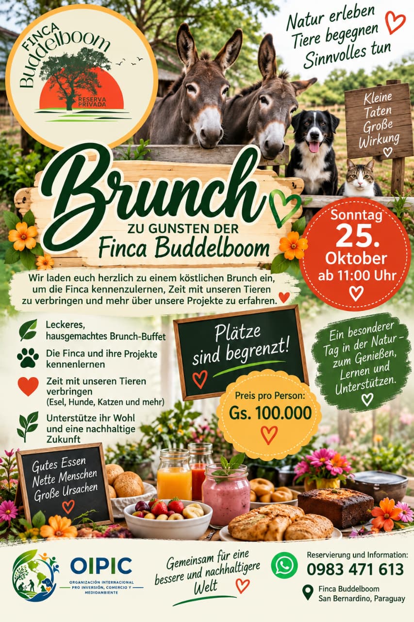 Finca Buddelboom, Paraguay Legende, Brigitte Fusselie, Gnadenhof, Tierheim